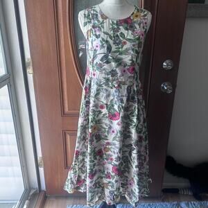 Nieman Marcus Womens Floral Dress‎ Large NWOT Beautiful boho